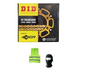 KIT TRASMISSIONE DID SGR PIGNONE CORONA ACCIAIO E CATENA S-AC 15-42-110 CON CATENA DID525VX COMPATIBILE CON HONDA CB F Hornet 600 per anno 2003 al 2006 SPECIFICA PER MOTO