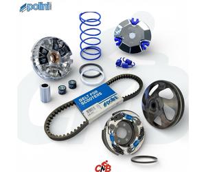 KIT TRASMISSIONE POLINI HI-SPEED FRIZIONE E CAMPANA EVO2 CINGHIA MINARELLI 50 2T