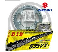 Kit/trasmissione Suzuki V-Strom-650 LO 2010 2011 catena DID corona 47 pignone15
