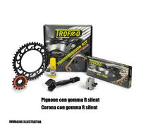 KIT TRASMISSIONE TROFEO CATENA CORONA PIGNONE APRILIA DORSODURO 750 2008-2016