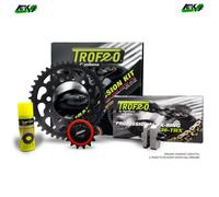 Kit Trasmissione Trofeo Pignone+Coron Catena Kawasaki Z 750/ R/ S ABS 2004-2012