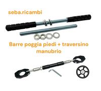 KIT TRAVERSINO MANUBRIO + STAFFE PEDANE POGGIA PIEDI NERO PIAGGIO CIAO SI BRAVO