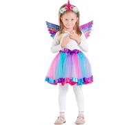 Kit Travestimento Carnevale Unicorno Moonshine Unicorn Tutù Ali e altro Bambina