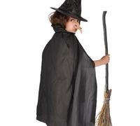 KIT TRAVESTIMENTO HALLOWEEN STREGA CON MANTELLO CAPPELLO E NASO