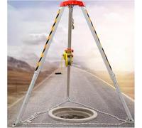 Kit treppiede a spazio confinato con argano da 1179,3 kg e cintura di sicurezza, treppiede di salvataggio resistente, opzioni di 544,3 kg/816,5 kg, dispositivo di protezione di sicurezza per