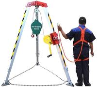 Kit treppiede di Salvataggio di Emergenza con verricello da 1200 1800 2600 libbre, treppiede per spazi confinati con Protezione anticaduta, Attrezzatura di Sollevamento e