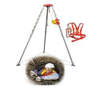 Kit treppiede di salvataggio di emergenza, sistema di protezione anticaduta in alluminio resistente per spazi ristretti e operazioni di salvataggio ad alta quota