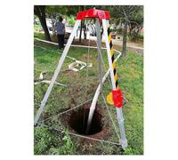 Kit treppiede di salvataggio resistente, attrezzatura di sollevamento regolabile in alluminio per salvataggio antincendio, capacità di carico 1179,3 kg, ideale per alte quote e spazi ristretti