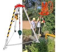 Kit treppiede in Alluminio per spazi confinati, verricello da 1200 1800 260 libbre, Protezione anticaduta, treppiede di Emergenza per Il Salvataggio nelle fognature, attr