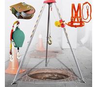 Kit treppiede regolabile con sistema anticaduta e verricello per la sicurezza del pozzetto della tempesta