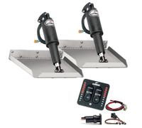 Kit Trim Tab Edgemount Lenco 9"x9" Con Interruttore A LED 12V TT9X9EI Marino