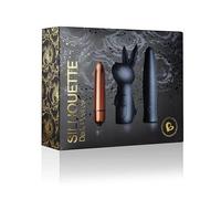 KIT TRIPLO STIMOLATORE VAGINALE CLITORIDEO IN SILICONE PER DONNA RABBIT SEX TOYS