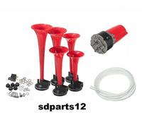 Kit Tromba Pneumatica Musicale La Cucaracha 12V 115dB Clacson Auto Camion Barca