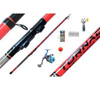 Kit Trota Lago Canna Mulinello Filo Accessori Pesca Laghetto Lago Recupero