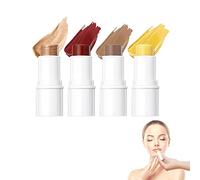Kit trucco 4 in 1 | Kit trucco multi-stick 4 in 1 per il viso, rossore per guance e labbra, penna evidenziatore per Glow, Contou Stick per modellare, balsamo per labbra per idratare, Adawd