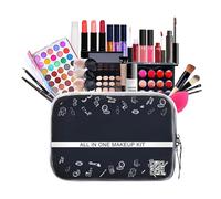Kit trucco completo, kit trucco per donna Kit completo - Set multiuso da donna 27 pezzi - Roba per il con borsa cosmetica per donne, adolescenti, professionisti principianti