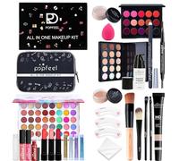 Kit trucco completo, kit trucco per principianti - per il trucco da viaggio 27 pezzi/set - Set cosmetico multiuso Kit trucco Kit trucco professionale da viaggio