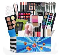 Kit Trucco Da Viaggio - Set Di Trucco Da 24 Pezzi | Set Di Bellezza Cosmetica | Kit Cosmetici Completo | Pacchetto Iniziale Di Trucco Multiuso Per Adulti, Uomini, Donne, Trucco