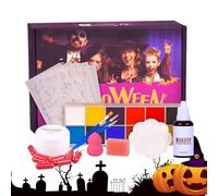 Kit Trucco Halloween,Trucco Corpo Halloween - Sangue Finto Per Zombie Vampiro Cosplay Eventi Compleanno Vacanze Bambini