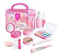 Kit trucco - Kit cosmetico portatile, kit da viaggio per trucco portatile | kit di bellezza lavabile sicuro per bambini, kit di iniziazione trucco principessa multiuso per ragazze, bambini,