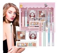 Kit Trucco,Palette Impermeabile con Labbra e Pennello | Gioco Labbra Gloss - Per Ragazze Adolescenti Principianti Regalo Di Compleanno Natale Festa Della Mamma E