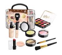 Kit trucco per bambini per ragazza, set trucco per bambini | Set di cosmetici reali lavabili e sicuri per bambina,Giochi di trucco per il compleanno di una principessa, cosmetici natalizi per principe