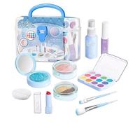 Kit Trucco per Ragazze, Kit Trucco Per Il Trucco Genuino Set Di Trucco Cosmetico Sicuro per Bambina, Accessori Di Vanità Di Natale Principessa, Giocattoli Di Gioco