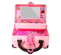 Kit Trucco per Ragazze | Rossetto E Ombretto - Valigetta Trucco Reale Per Bambini | per Gioco Simulazione Principianti Interpretazione Ruoli Compleanno e Sala Giochi