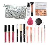 Kit trucco professionale, kit completo per il trucco | Set di trucco multiuso per le donne,Kit completo di 18 kit di trucco, set cosmetico per donne, ragazze, principianti