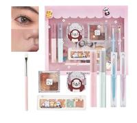 Kit trucco professionale, set completo trucco,Kit professionale completo per il trucco di bellezza - Set di bellezza per trucco a lunga tenuta per Natale, anniversari, compleanni, Capodanno, San