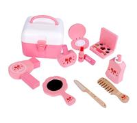 Kit Trucco Rosa in Legno e Plastica per Gioco Casa | Compleanno, Coordina Mano e Vista, Percezione Colore, Accessori Bambina