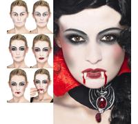 Adulti Vampiro Make-Up Fx Zanne Spugna Pittura Viso Sangue Tubo Halloween Set