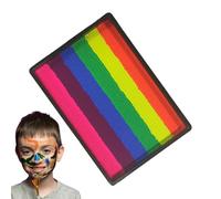 Kit Trucco Viso | Palette Arcobaleno Per Il Viso - Trucco ad 6 Colori per Concerti Carnevale Matrimoni Compleanni Feste Bambini Natale Cosplay e Teatro Adulti