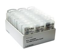 Kit Tubeless Lezyne Classic Argento - Scatola da 24 Pezzi per Riparazione Pneumatici