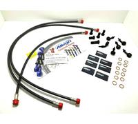 KIT TUBI FRENI DIRETTI ANTERIORI/POST NERI ATTACCHI NERI KAWASAKI Z 1000 2004