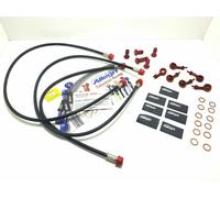 KIT TUBI FRENI DIRETTI ANTERIORI/POST NERI ATTACCHI ROSSI KAWASAKI Z 1000 2008