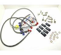 KIT TUBI FRENO ANTERIORI E POST. GRIGI ATTACCHI GRIGI KAWASAKI Z 1000 2008 2009