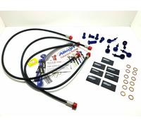 KIT TUBI FRENO ANTERIORI E POST.NERI ATTACCHI BLU ERGAL KAWASAKI Z 1000 2003