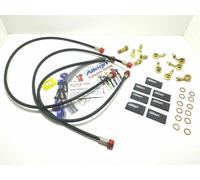 KIT TUBI FRENO ANTERIORI E POST. NERI ATTACCHI ORO YAMAHA 500 T-MAX 2011 2012