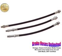 Kit Tubi Freno Oldsmobile Starfire 1961 1962, Front Drum, Set Cavi