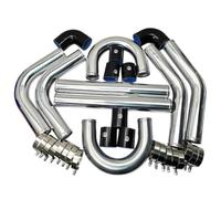 KIT TUBI TURBO INTERCOOLER IN ALLUMINIO DA 2,5" POLLICI 63mm UNIVERSALE 2MM DI SPESSORE Elettropompa Acqua