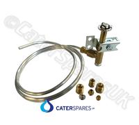 Kit Tubo Bundy Gas Pilota Universale 4Mm Nut E Olive 1000Mm E 2 Vie Pilota