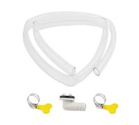 Kit tubo di scarico del condizionatore d'aria con connettore e morsetti, sistema di drenaggio della condensa AC, tubo di scarico del condizionatore d'aria, per unità di climatizzazione (0,9 m)