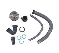 Kit tubo di scarico del lavello per lavello Althwuyu, filtro a bacino singolo con tubo flessibile in PVC e impianti idraulici, design a connessione rapi per per la casa