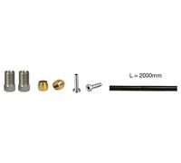 Kit tubo flessibile con raccordi elvedes 2000m per shimano black