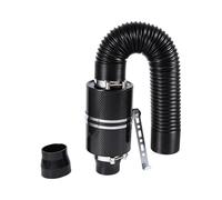 Kit tubo flessibile di aspirazione e aspirazione con filtro aria freddo in fibra di carbonio da 3" per auto, Tubo Aspirazione Dell'auto
