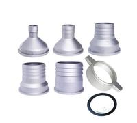 Kit tubo flessibile di scarico da 3'' a 1'', 2'' e 2,5'', guarnizione, vite e dado, adatto for pompa for acqua pulita alimentata da motore a(3 change 2.5 inch)