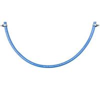 Kit tubo gas gomma GPL pvc IMQ 8x13 2 mt +2 fascette stingitubo MADE IN ITALY Blu uni 7140 norma