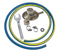 KIT TUBO GAS GPL CON REGOLATORE VERTICALE VARIABILE E CHIAVE 1,5 M - ACCESSORI P