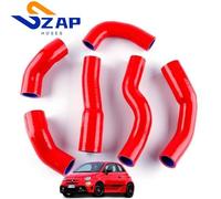 Kit tubo intercooler rosso ZAP per Abarth 500 595 695 1.4 T-JET Garrett 1446 ...